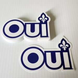 25 Autocollants QUEBEC OUI